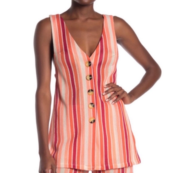 Free People Tops - Free People Bridget Striped Vest Top